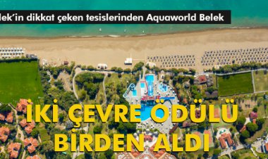 İKİ ÇEVRE ÖDÜLÜ BİRDEN ALDI