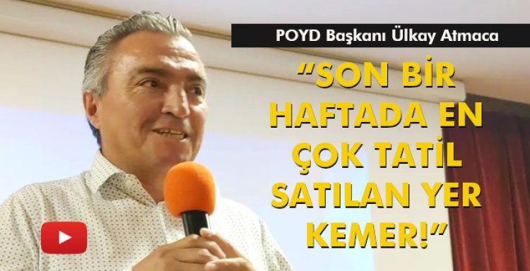 'SON BİR HAFTADA EN ÇOK TATİL SATILAN YER KEMER!'