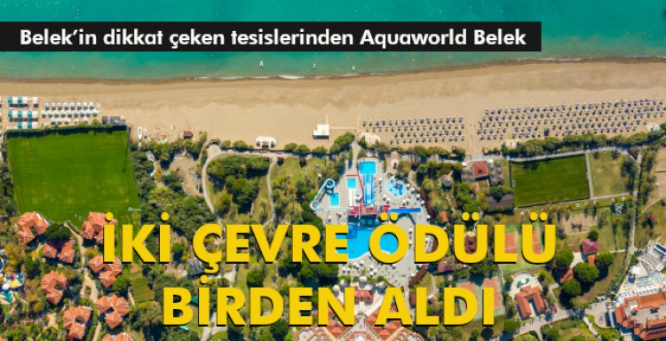 İKİ ÇEVRE ÖDÜLÜ BİRDEN ALDI