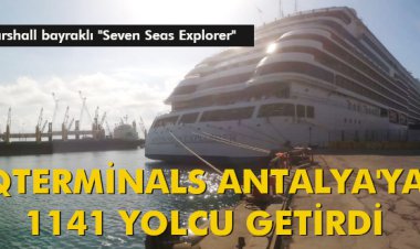 QTERMİNALS ANTALYA'YA 1141 YOLCU GETİRDİ