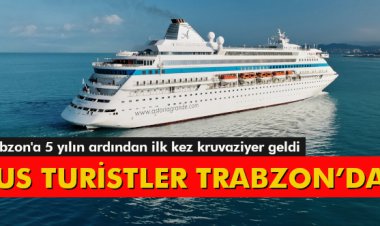 RUS TURİSTLER TRABZON’DA