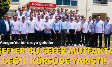 ŞEFLER BU SEFER MUTFAKTA DEĞİL KÜRSÜDE YARIŞTI!            