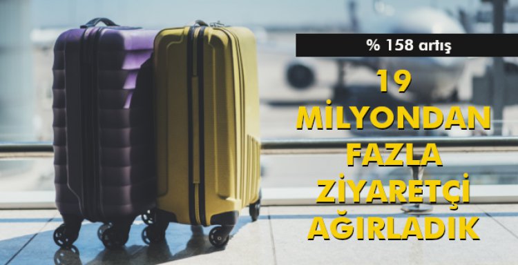 19 MİLYONDAN FAZLA ZİYARETÇİ AĞIRLADIK