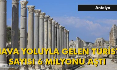 HAVA YOLUYLA GELEN TURİST SAYISI 6 MİLYONU AŞTI