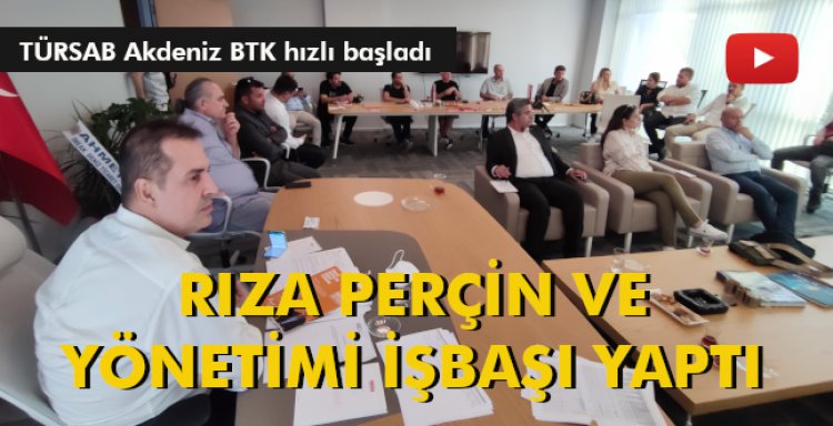 RIZA PERÇİN VE YÖNETİMİ İŞBAŞI YAPTI