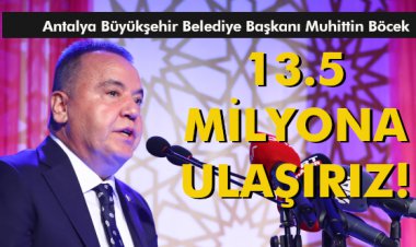 13.5 MİLYONA ULAŞIRIZ!