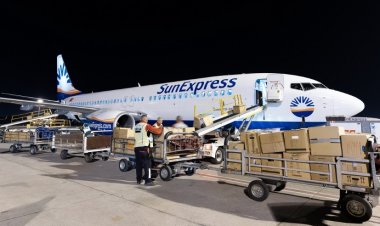 YARDIM UÇAĞI ANTALYA'DA