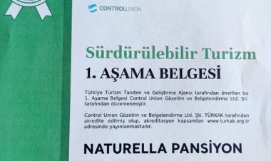 NATURELLA, SÜRDÜRÜLEBİLİR TURİZM SERTİFİKASINI ALDI
