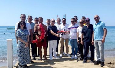 CANKURTARAN DRON CANKUŞ, KUNDU SAHİLİNDE TANITIM UÇUŞU YAPTI