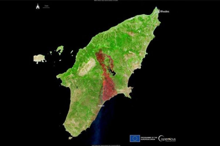 YANGIN, RODOS TURİZMİNİ VURDU