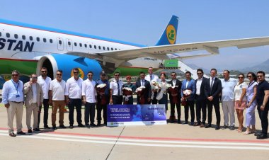 GAZİPAŞA-ALANYA HAVALİMANI'NDAN TAŞKENT DİREKT UÇUŞLARI BAŞLADI