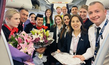 URAL HAVAYOLLARI’NDAN ANTALYA’YA SEZONUN İLK İNİŞİ: 15 ŞEHİRDEN DEV KÖPRÜ!