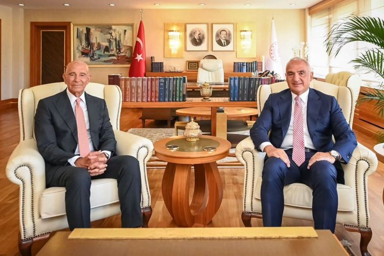 KÜLTÜR VE TURİZM BAKANI MEHMET NURİ ERSOY, ABD BÜYÜKELÇİSİ TOM BARRACK’I AĞIRLADI
