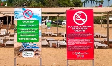 MANAVGAT’TA PLAJLARDA 'DUMANSIZ PLAJ' UYGULAMASI BAŞLATILDI