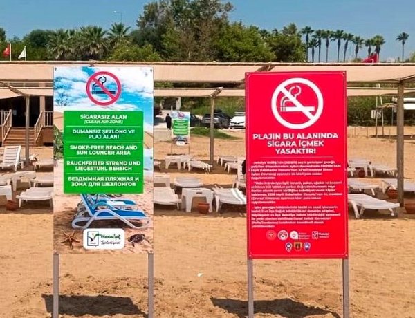 MANAVGAT’TA PLAJLARDA 'DUMANSIZ PLAJ' UYGULAMASI BAŞLATILDI