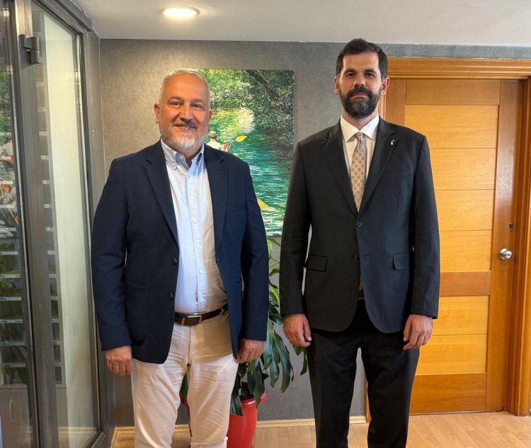 UKRAYNA ANTALYA BAŞKONSOLOSU KONOPLYASTYY’DEN AKTOB’A ZİYARET