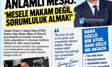 BERKAY BAHAR: 'MESELE MAKAM DEĞİL, SORUMLULUK ALMAK!'
