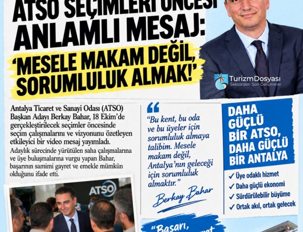 BERKAY BAHAR: 'MESELE MAKAM DEĞİL, SORUMLULUK ALMAK!'