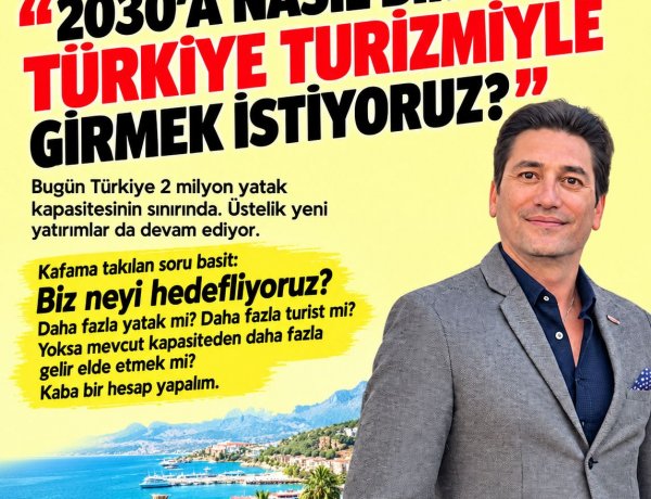 Y.CEMAL YÜKSEL YAZDI: '2030’A NASIL BİR TÜRKİYE TURİZMİYLE GİRMEK İSTİYORUZ?'