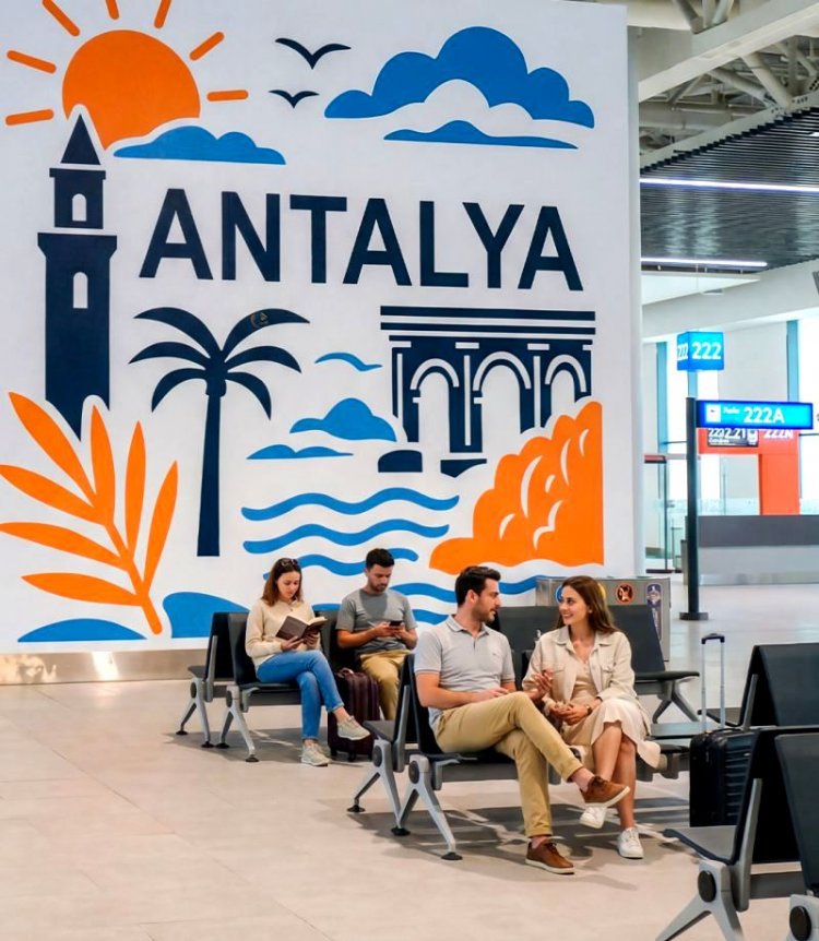 ANTALYA HAVALİMANI’NDA ŞEHRİN RUHUNU YANSITAN ÖZEL KARŞILAMA